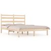 vidaXL Bed Frame without Mattress Solid Wood Pine Small Double