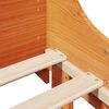 vidaXL Bed Frame without Mattress Wax Brown 100x200 cm Solid Wood Pine