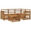 vidaXL Outdoor Sofa Set 5 pcs Natural 59 x 59 x 37 cm Polyester
