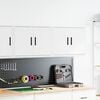vidaXL Garage Wall Cabinets 2 pcs White Engineered Wood