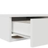 vidaXL Bed Drawers White 160 x 36.5 x 16.5 cm Engineered Wood