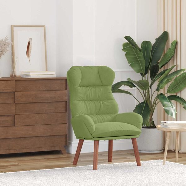 vidaXL Armchair Light Green 69 x 74 x 93 cm Velvet