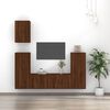 vidaXL 5 Piece TV Cabinet Set Brown Oak Engineered Wood