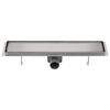 vidaXL Linear Shower Drain 530x140 mm Stainless Steel