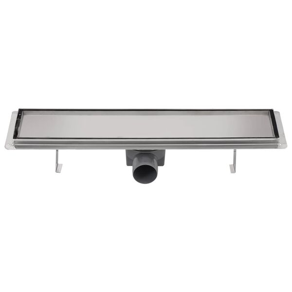 vidaXL Linear Shower Drain 530x140 mm Stainless Steel