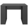 vidaXL Side Table High Gloss Grey 50x50x35 cm Engineered Wood
