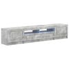 vidaXL 5 Piece LED TV Cabinet Concrete Grey Engineered Wood