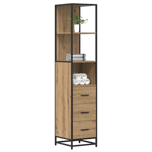 vidaXL Bathroom Furniture Set Artisan Oak 35 x 37.5 x 166 cm
