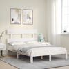 vidaXL Bed Frame without Mattress White 120x200 cm Solid Wood Pine
