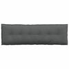 vidaXL Back Pillow Dark Grey 160 x 19 x 50 cm Fabric