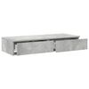 vidaXL Bed Drawers Concrete Grey 80 x 36.5 x 16.5 cm Engineered Wood