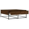 vidaXL Coffee Table Brown Oak 100x99x40 cm Engineered Wood
