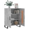 vidaXL Sideboard Concrete Grey 69.5x34x90 cm Engineered Wood