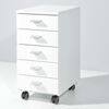 Germania Rolling Filing Cabinet White 4099-84