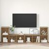 vidaXL TV Cabinet Set Wall-mounted 4 pcs Artisan Oak 37 x 37 x 72 cm