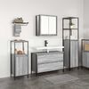 vidaXL Bathroom Furniture Set 3 pcs Grey Sonoma Engineered Wood
