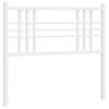 vidaXL Metal Replace Headboard White 100cm