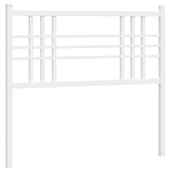 vidaXL Metal Replace Headboard White 100cm