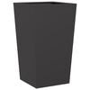 vidaXL Garden Planter Black 45x45x75 cm Steel