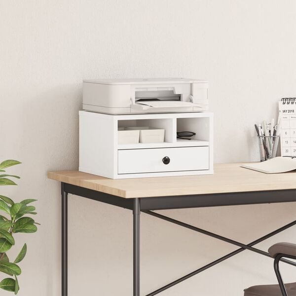 vidaXL Printer Stand White 40x32x22,5 cm Engineered Wood