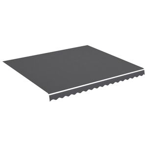 vidaXL Awning Replacement Fabric Anthracite 380x345 cm Polyester