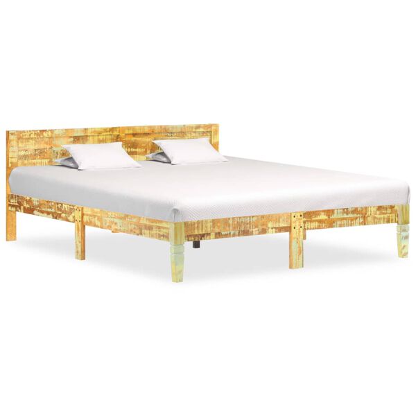 vidaXL Bed Frame without Mattress Solid Reclaimed Wood 180x200cm