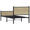vidaXL Metal Bed Frame without Mattress Sonoma Oak 100x200 cm