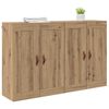 vidaXL Wall-mounted Cabinet 2 pcs Artisan Oak 69.5 x 34 x 90 cm