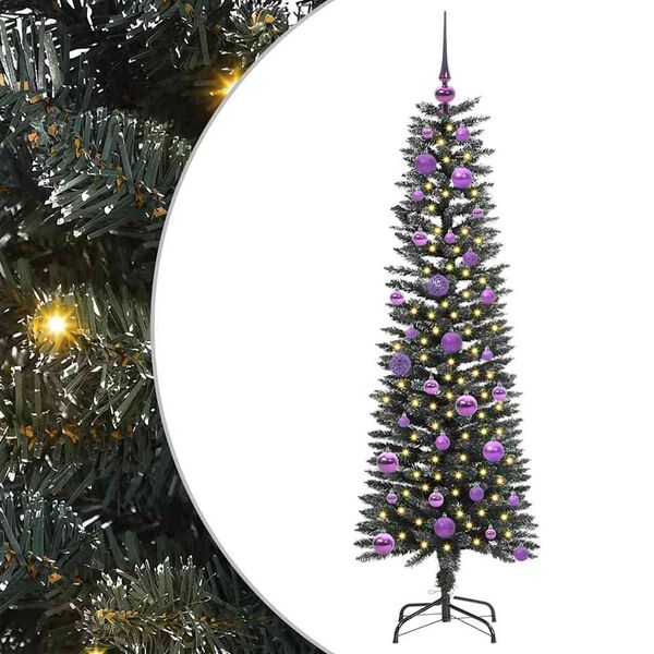 vidaXL Artificial Christmas Tree with 150 LEDs with Stand Green 150 cm