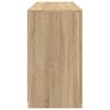 vidaXL Sideboard with LED Lights Sonoma Oak 123x37x67 cm