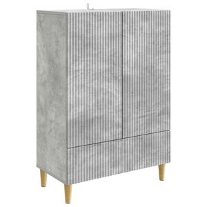 vidaXL Sideboard Concrete Grey 66 x 34.5 x 95 cm Engineered Wood