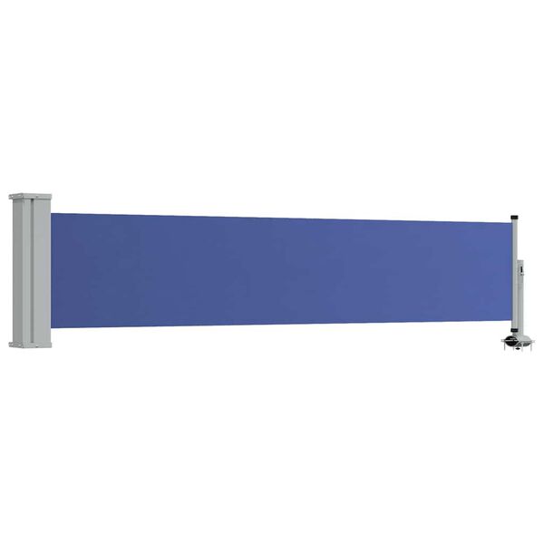 vidaXL Patio Retractable Side Awning 60x300 cm Blue