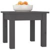 vidaXL Coffee Table Grey 35x35x30 cm Solid Wood Pine