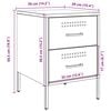 vidaXL Bedside Cabinets 2 pcs Anthracite 36x39x50.5 cm Steel
