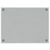 vidaXL Wall-mounted Magnetic Board White 80x60 cm Tempered Glass