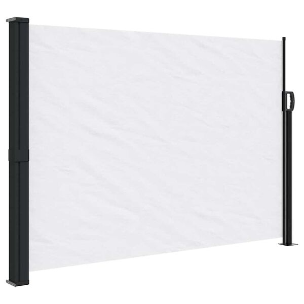 vidaXL Retractable Side Awning White 140x600 cm