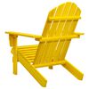 vidaXL Garden Adirondack Chair Solid Fir Wood Yellow