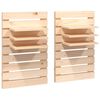vidaXL Wall-mounted Bedside Shelves 2 pcs Solid Wood Pine