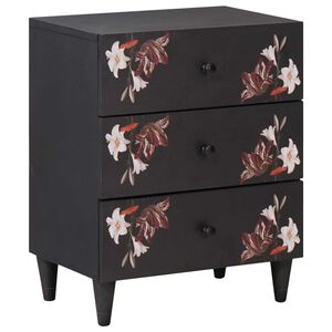 vidaXL Bedside Table Multicolour 50 x 33 x 60 cm Solid Mango Wood