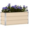 vidaXL Planter Ivory 100 x 40 x 45 cm Steel