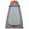 vidaXL Privacy Tent Grey and Orange Pop-up Waterproof