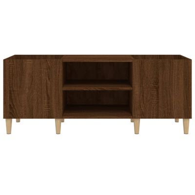 vidaXL Record Cabinet Brown Oak 121x38x48 cm Engineered Wood