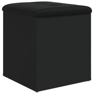 vidaXL Storage Bench Black 42x42x45 cm Engineered Wood