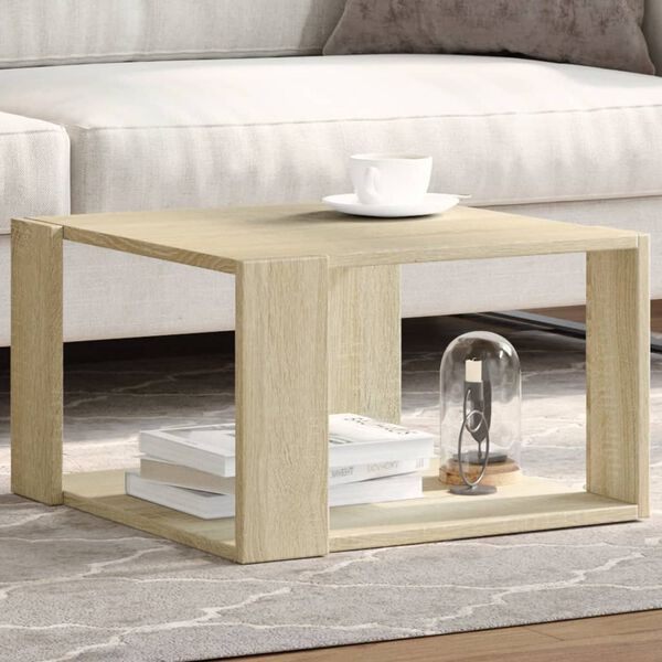 vidaXL Coffee Table Sonoma Oak 51.5x51.5x30 cm Engineered Wood