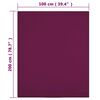 vidaXL Jersey Fitted Sheets 2 pcs Bordeaux 100x200 cm Cotton