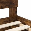 vidaXL Bed Frame Smoked Oak 135 x 190 cm Engineered wood