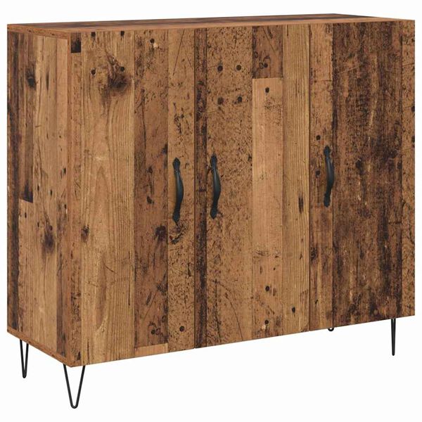 vidaXL Sideboard Old Wood 90 x 32.5 x 80 cm Engineered Wood
