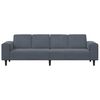 vidaXL Sofa Set Dark grey Velvet