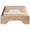 vidaXL Bed Frame No Mattress Stackable 80x200 cm Solid Wood