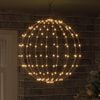 vidaXL Ball with 192 LEDs Warm white 59.5 x 59.5 x 63 cm Metal